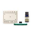 SEASONS車用擴香精油組Crystal Car Clip and Essential Oil Set