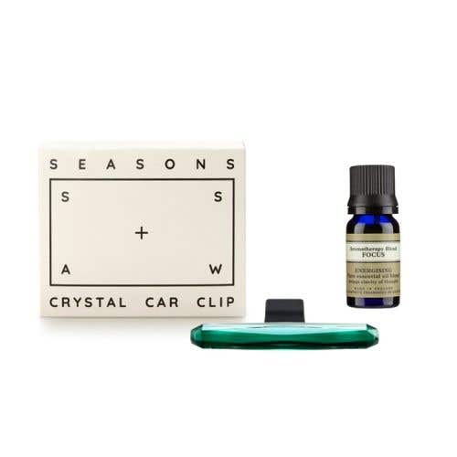 SEASONS車用擴香精油組Crystal Car Clip and Essential Oil Set