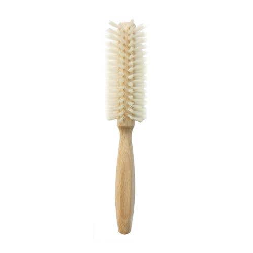 Janeke 純櫸木按摩捲梳 Wooden Hair Brush(Round)