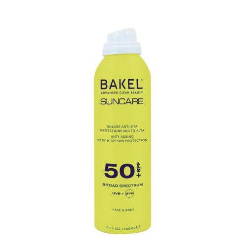 BAKEL 廣譜抗老清爽防曬噴霧 SPF50+ 150ml	BAKEL Face & Body Sunscreen Spray SPF50+ 150 ml
